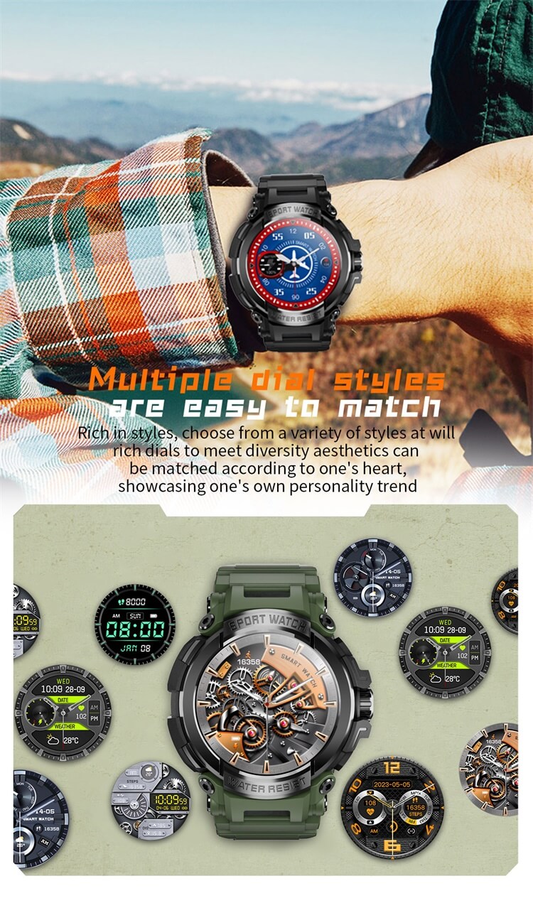 T90 Runde Smartwatch 1,5 Zoll High-Definition-Großbildschirm 600 mAh Akkukapazität Wasserdichter Effekt-Shenzhen Shengye Technology Co.,Ltd