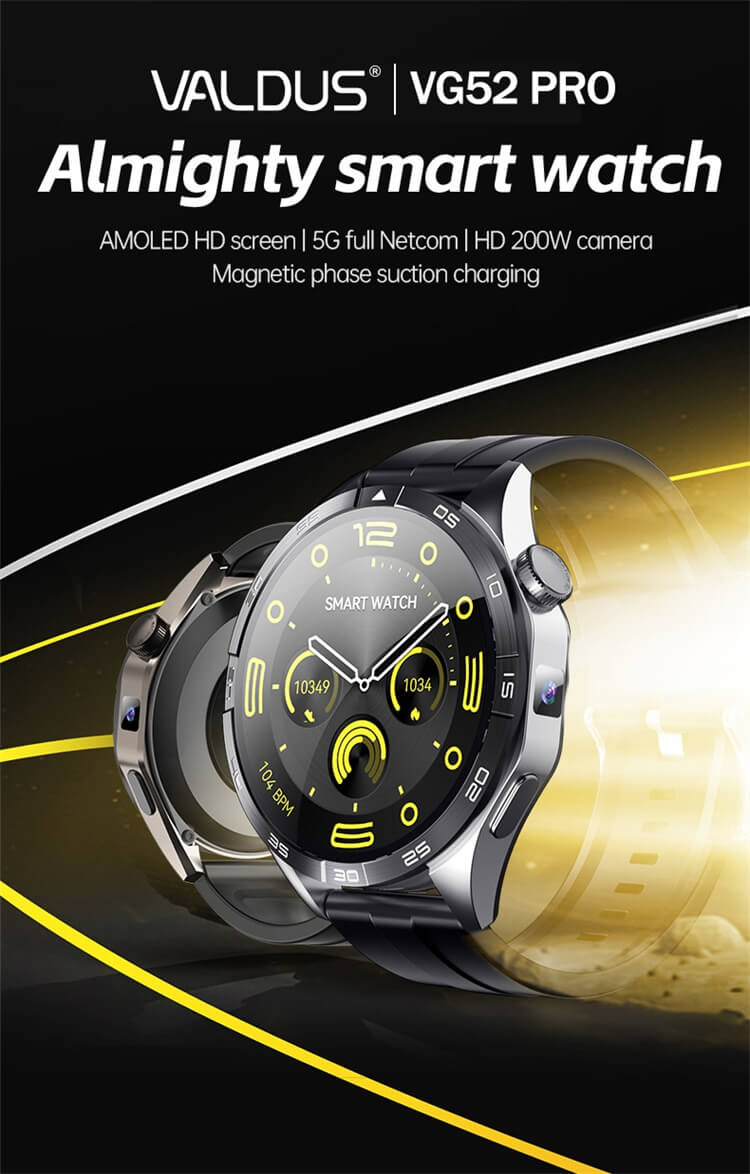 VG52 PRO Smartwatch 4G/5G Sim Card High Definition Remote Photography Long Endurance Time-Shenzhen Shengye Technology Co. Ltd