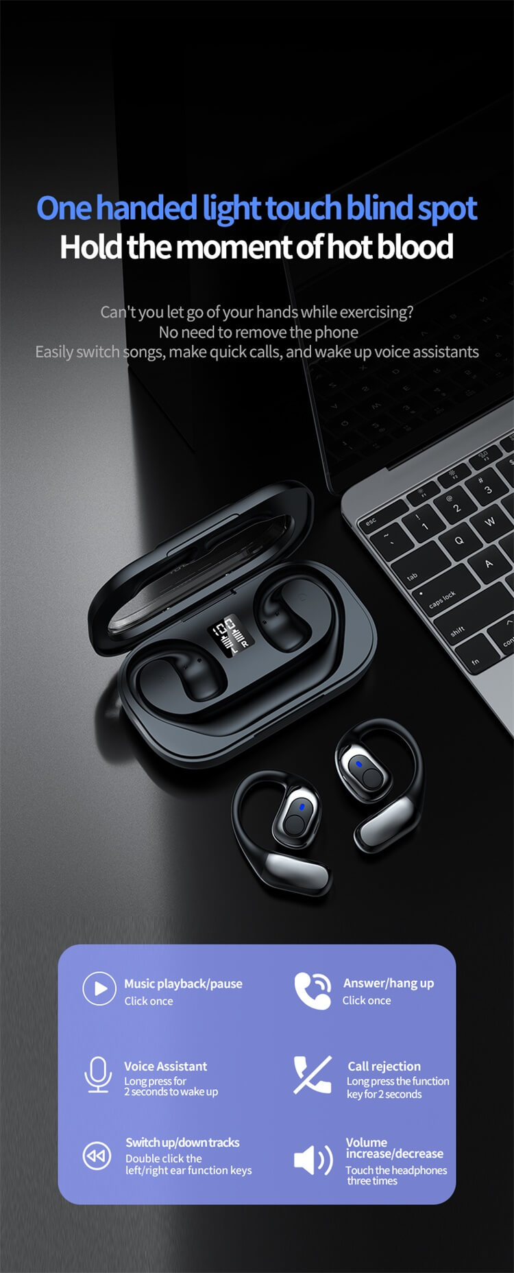 YW01 Earbuds 360° Panoramic Open Design Good Quality Sound Strudy Ear Hanging Appearance-Shenzhen Shengye Technology Co. Ltd