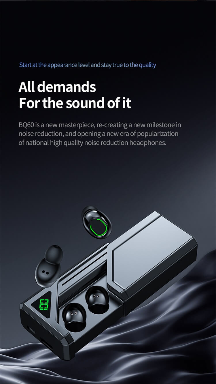 BQ70 Earbuds Fashion Starshine Black Dual Noise Reduction Emergency Mobile Power Supply-Shenzhen Shengye Technology Co. Ltd