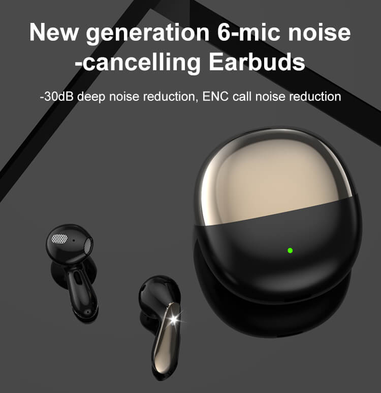 J12 Earbuds 6Mic Hybrid Noise Reduction New Fashionable Design Super Fast Charging-Shenzhen Shengye Technology Co. Ltd