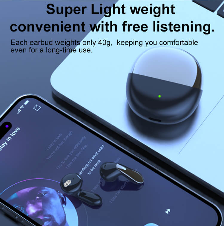 J12 Earbuds 6Mic Hybrid Noise Reduction New Fashionable Design Super Fast Charging-Shenzhen Shengye Technology Co. Ltd
