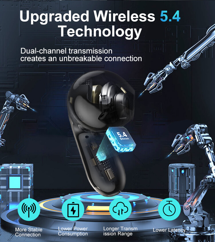 J12 Earbuds 6Mic Hybrid Noise Reduction New Fashionable Design Super Fast Charging-Shenzhen Shengye Technology Co. Ltd