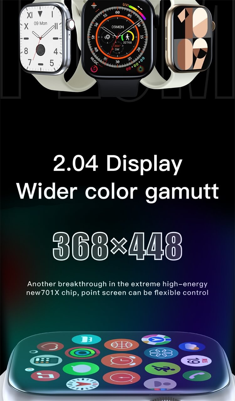 Hello Plum Smartwatch 2.04 Inches Large Screen Multiple Sports Modes Colorful Strap Selection-Shenzhen Shengye Technology Co.,Ltd