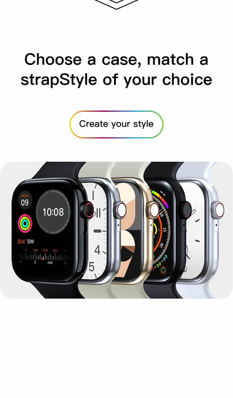 Hello Plum Smartwatch 2.04 Inches Large Screen Multiple Sports Modes Colorful Strap Selection-Shenzhen Shengye Technology Co.,Ltd
