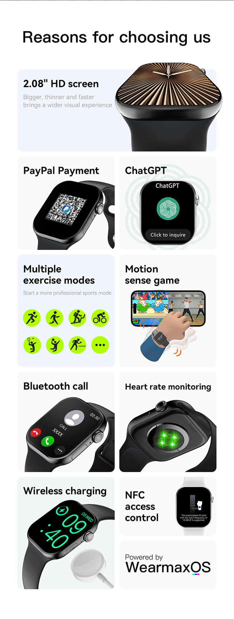 S10P Smartwatch Lightweight Wearing Highdefinition Screen Fashion