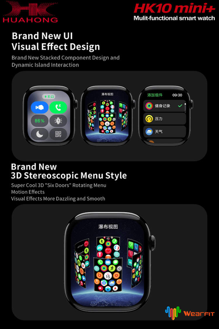HK10 mini+Smartwatch 1.75 Inch AMOLED Screen 3D Visual Menu View Chat GPT-Shenzhen Shengye Technology Co.,Ltd