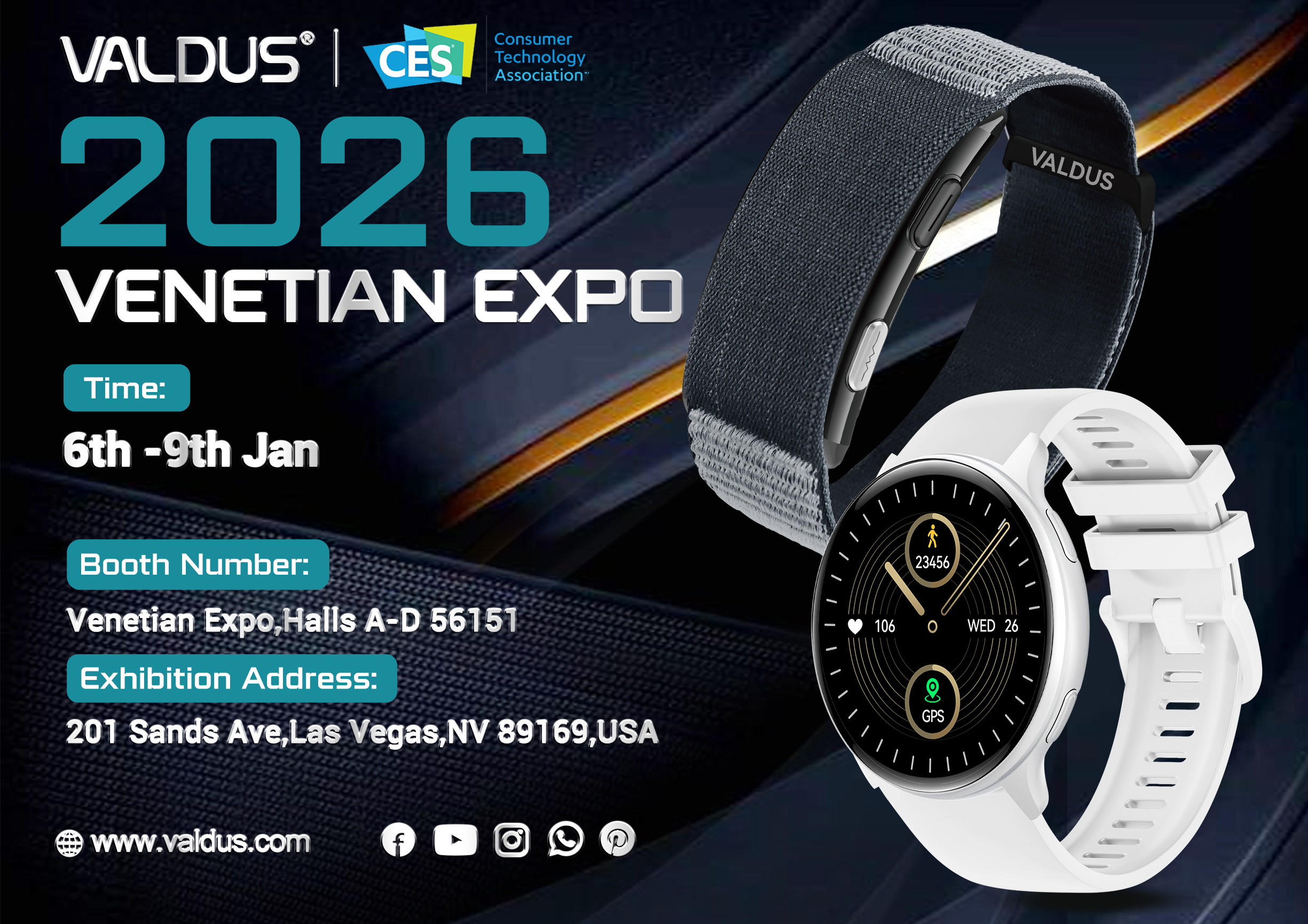 🌟Experience The Future Of Wearable Tech With VALDUS At CES 2026!!!✅-Shenzhen Shengye Technology Co.,Ltd