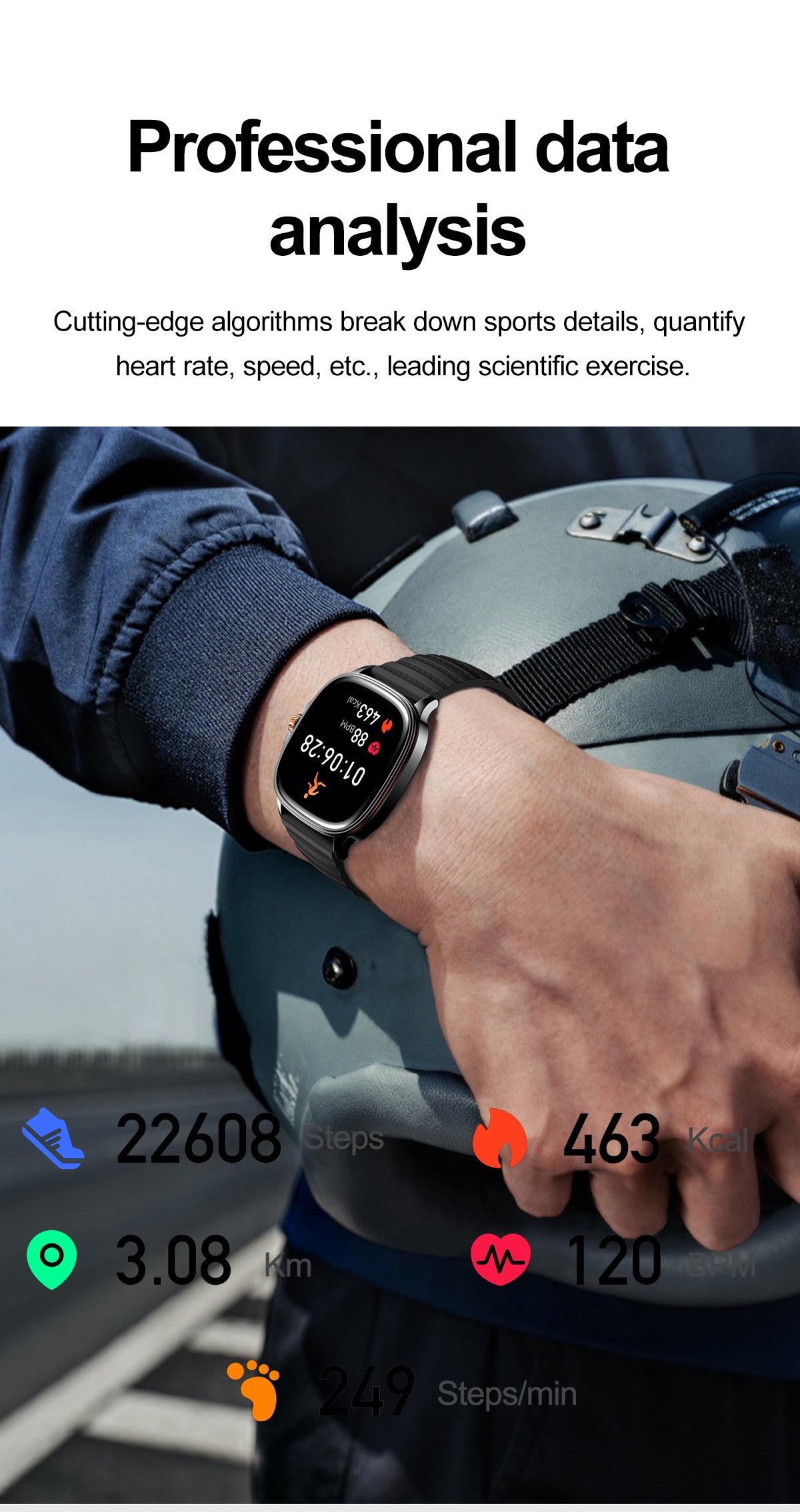 VALDUS VS21 PRO Health Monitoring Sports Smartwatch 1.73 Inch AMOLED Screen Supports Bluetooth Calls Activity Tracking Stylish Smart Watch-Shenzhen Shengye Technology Co.,Ltd