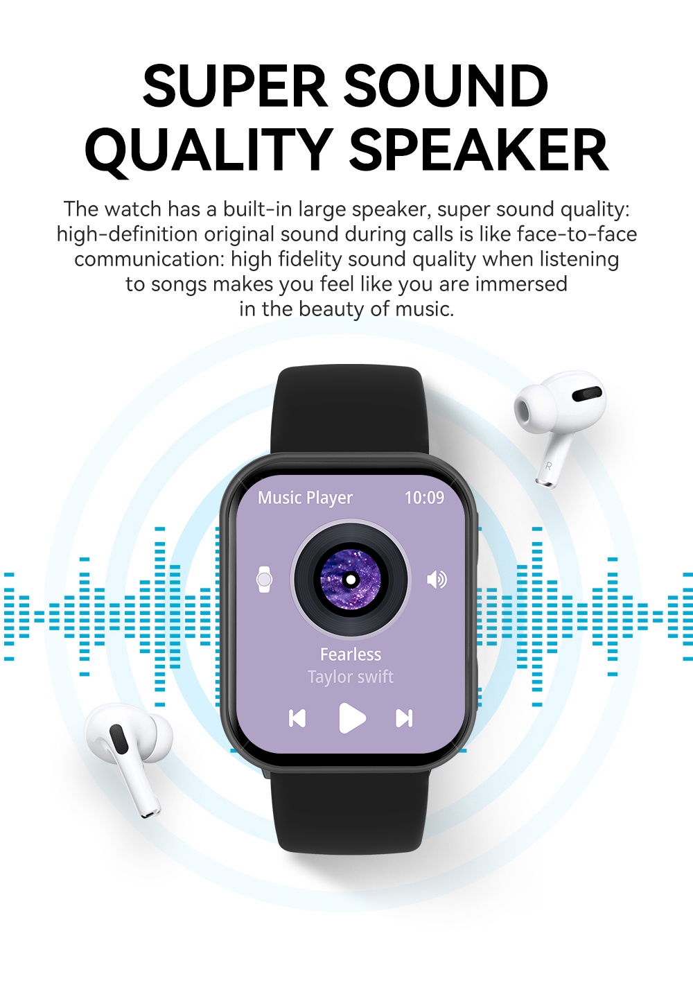 VALDUS New VS30 PRO Fitness Tracker Smartwatch Supports Bluetooth Calls Heart Rate Monitoring 1.93 Inch AMOLED Screen 1ATM Waterproof Unisex Smart Watch-Shenzhen Shengye Technology Co.,Ltd