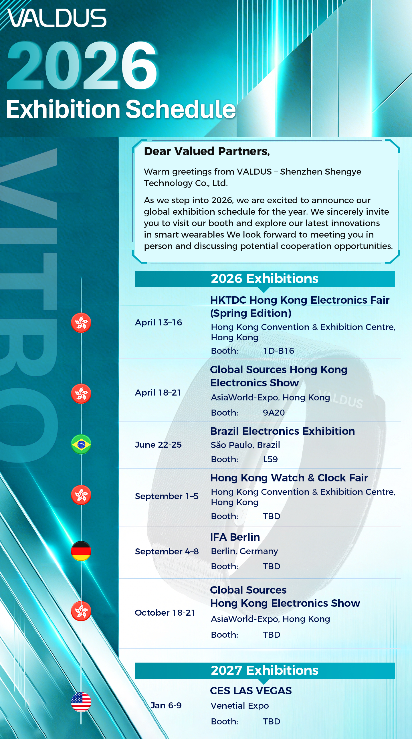 🌍 VALDUS 2026 Global Electronics Exhibition Tour!!!-Shenzhen Shengye Technology Co.,Ltd