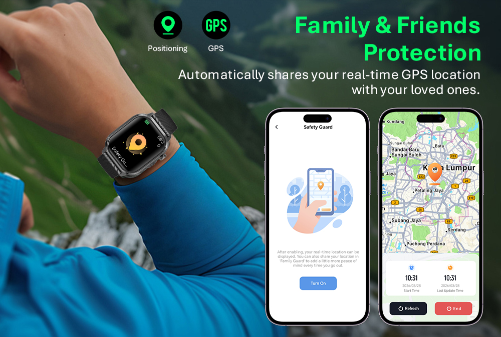 VALDUS 2026 New ECG+GPS Smart Watch Supports ECG Heart Rate Monitoring IP68 Waterproof Fitness Tracker CARDIGO Smartwatch-Shenzhen Shengye Technology Co.,Ltd