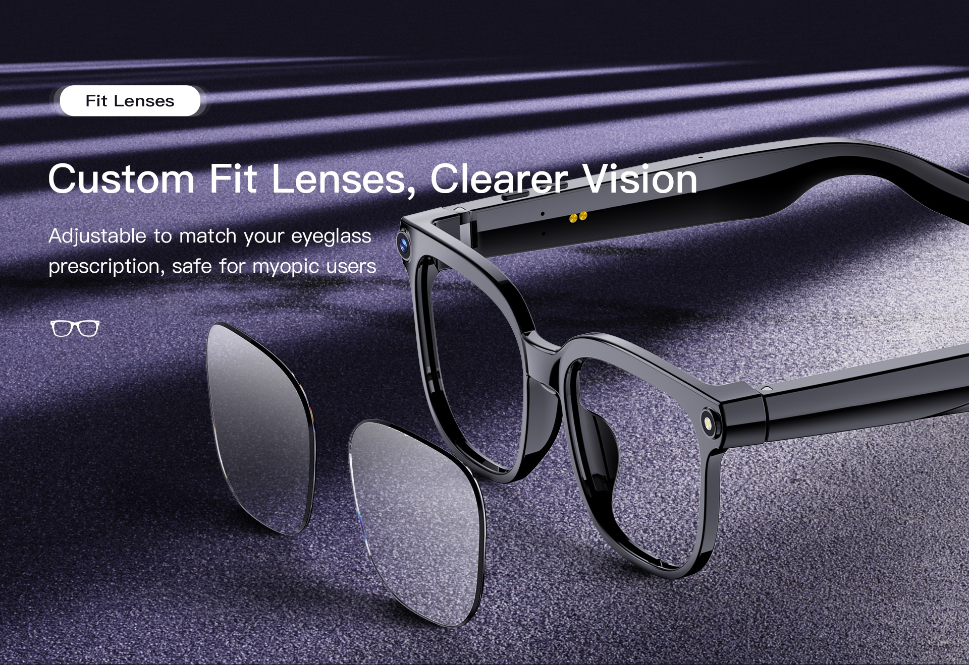 VALDUS 2026 VIS01 Waterproof Smart Glasses with Voice Bluetooth Calls, Recording AI Translation and Smart Photography Sunglasses-Shenzhen Shengye Technology Co.,Ltd
