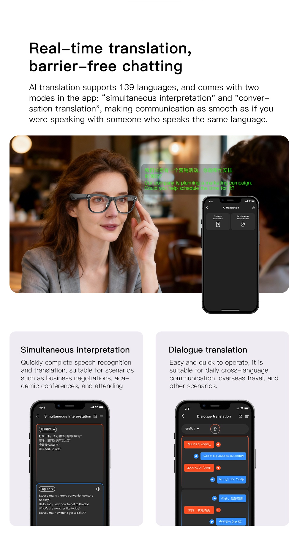 VALDUS 2026 New VIS02 Smart Glasses 800W HD Camera AI Translation Dual Microphone ENC Noise Reduction Smart Sunglasses-Shenzhen Shengye Technology Co.,Ltd
