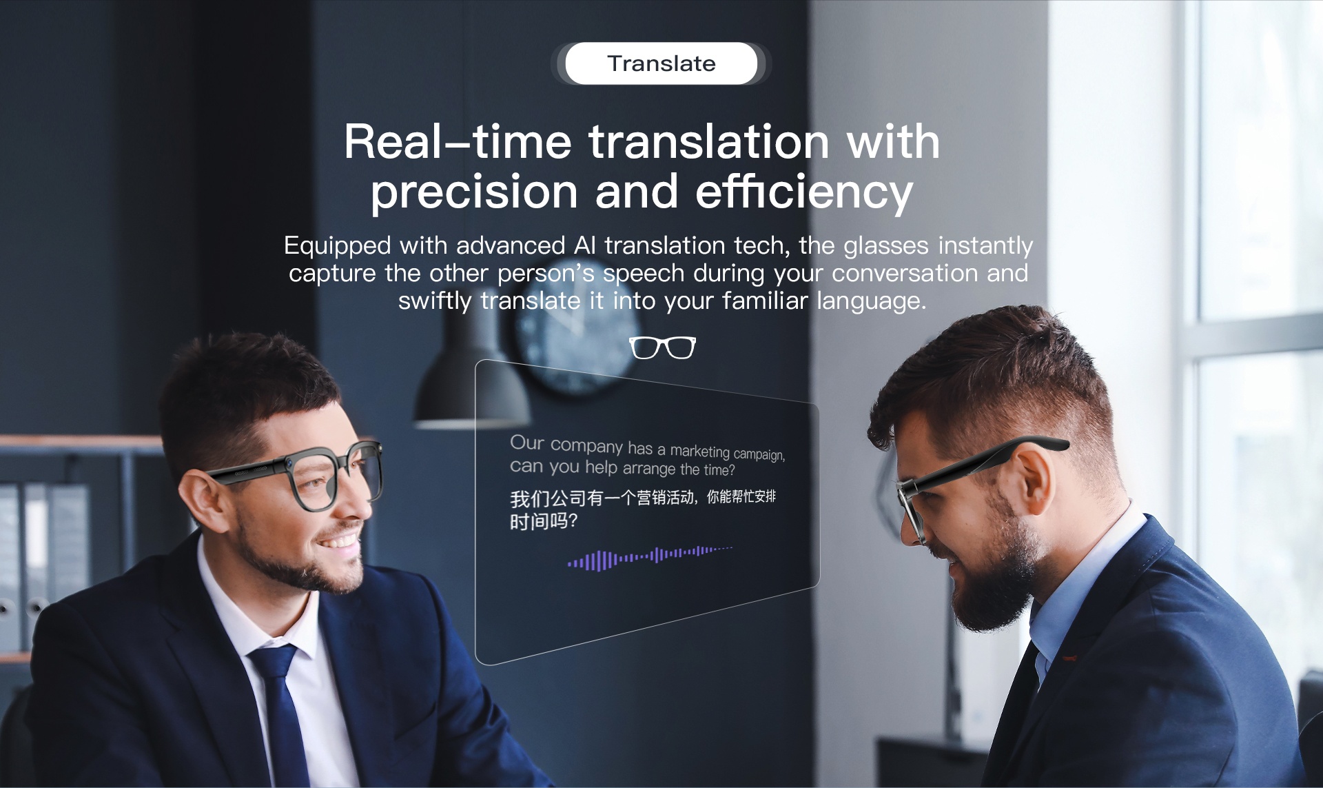 VALDUS 2026 VIS01 Waterproof Smart Glasses with Voice Bluetooth Calls, Recording AI Translation and Smart Photography Sunglasses-Shenzhen Shengye Technology Co.,Ltd