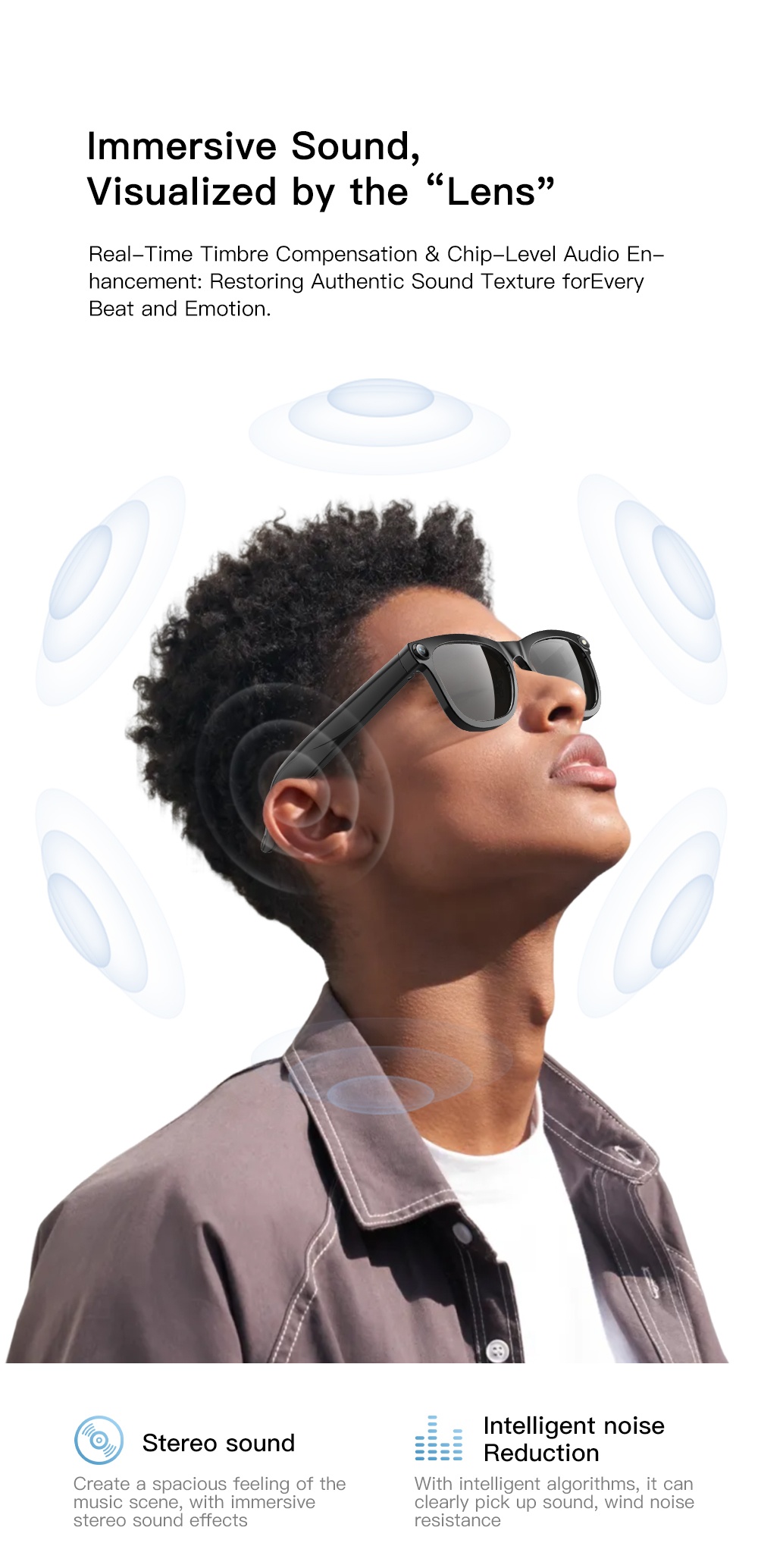 VALDUS 2026 New VIS02 Smart Glasses 800W HD Camera AI Translation Dual Microphone ENC Noise Reduction Smart Sunglasses-Shenzhen Shengye Technology Co.,Ltd