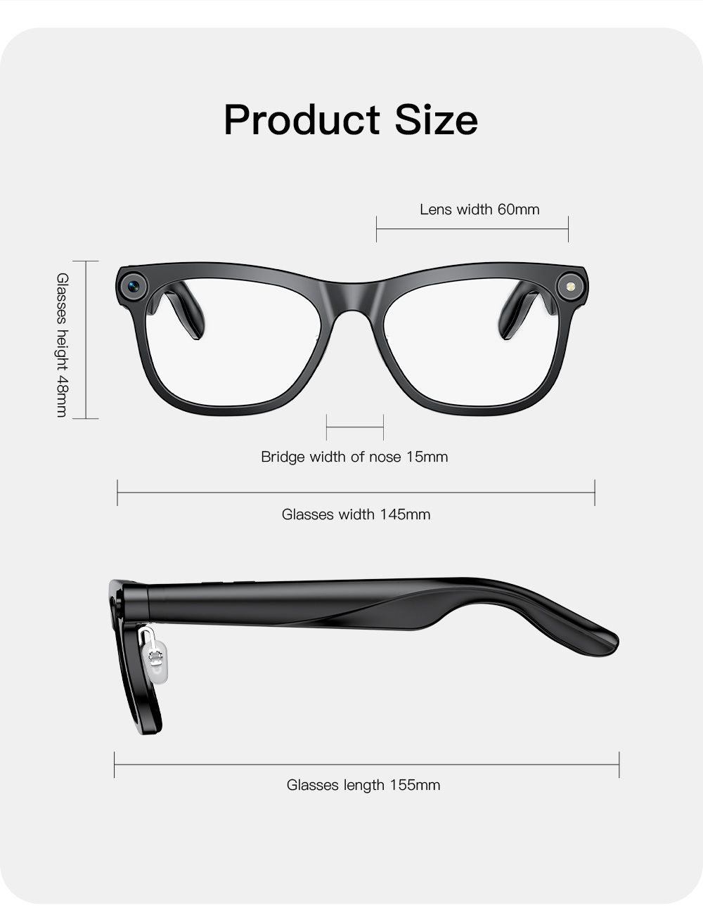 VALDUS 2026 New VIS02 Smart Glasses 800W HD Camera AI Translation Dual Microphone ENC Noise Reduction Smart Sunglasses-Shenzhen Shengye Technology Co.,Ltd
