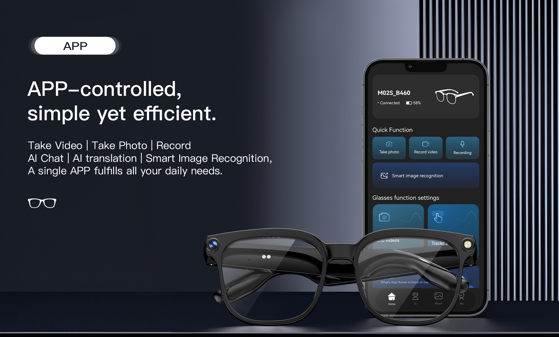 VALDUS 2026 VIS01 Waterproof Smart Glasses with Voice Bluetooth Calls, Recording AI Translation and Smart Photography Sunglasses-Shenzhen Shengye Technology Co.,Ltd