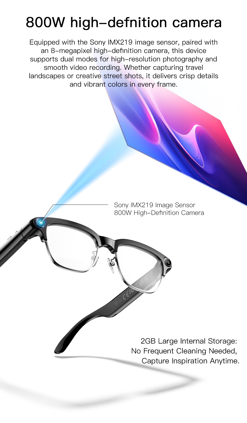 VALDUS 2026 New VIS04 Smart Glasses with Camera Smart Video Sunglasses Supporting WiFi Transmission BT5.4 Calls Smart Glasses-Shenzhen Shengye Technology Co.,Ltd