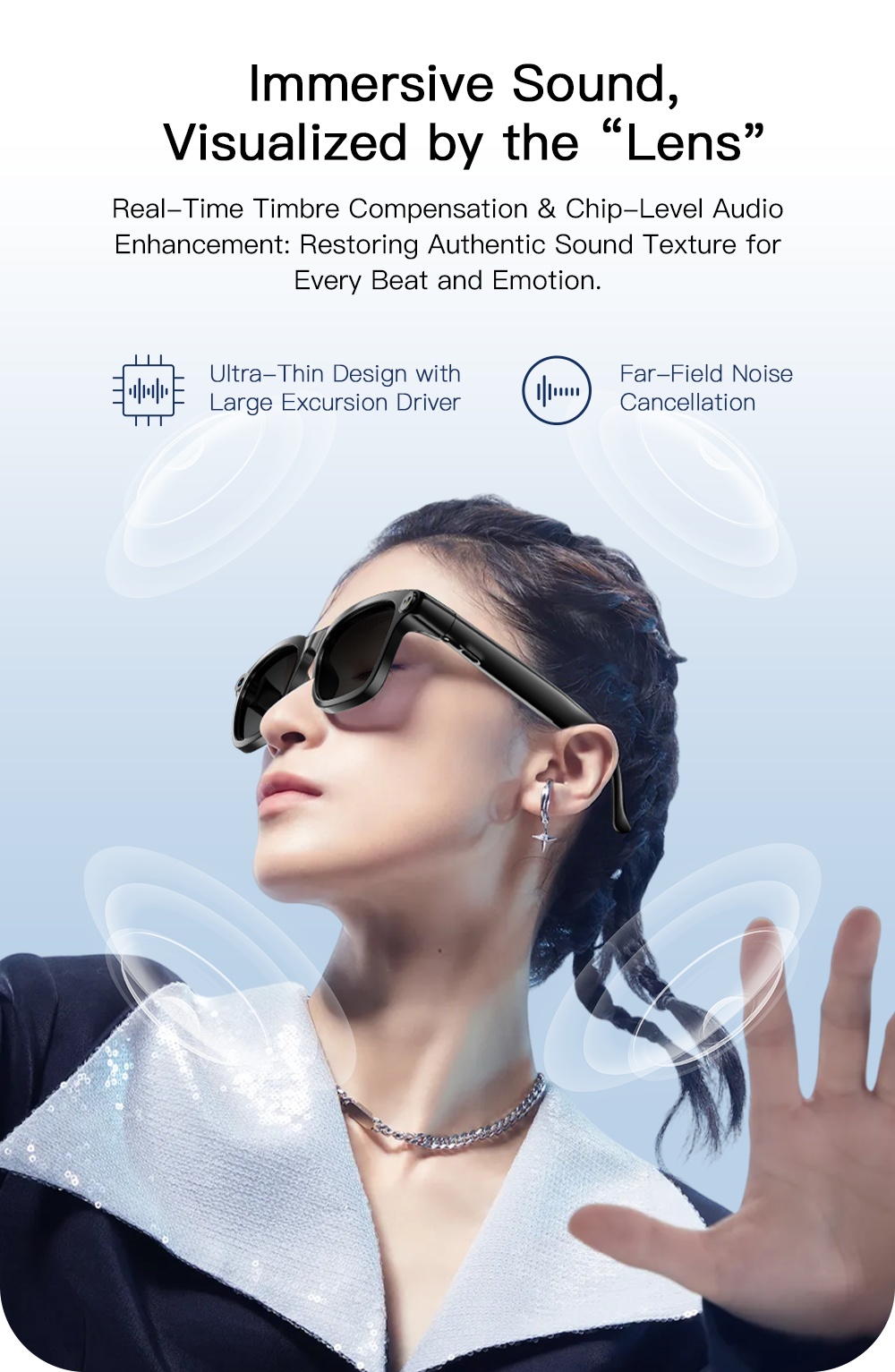 VALDUS 800W Pixel Smart Glasses with Camera, Smart Video Sunglasses Supporting Voice Recording, WiFi Transmission BT Calls VIS03 Smart Glasses-Shenzhen Shengye Technology Co.,Ltd