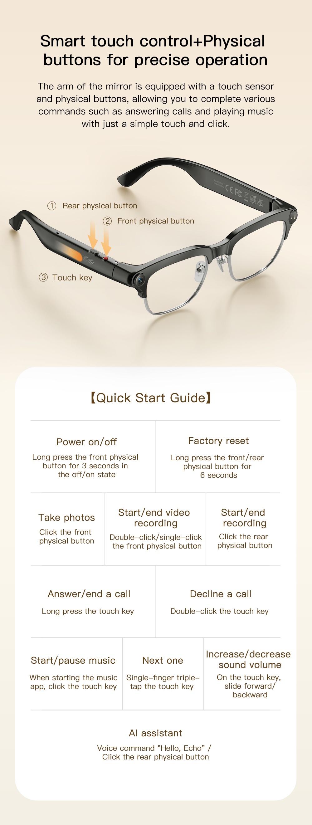 VALDUS 2026 New VIS04 Smart Glasses with Camera Smart Video Sunglasses Supporting WiFi Transmission BT5.4 Calls Smart Glasses-Shenzhen Shengye Technology Co.,Ltd