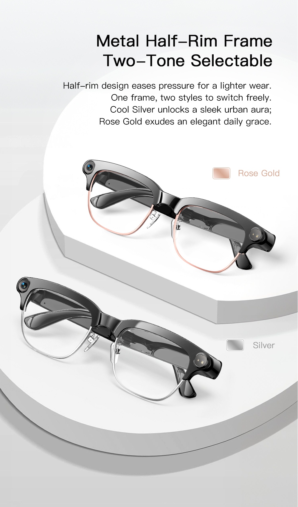 VALDUS 2026 New VIS04 Smart Glasses with Camera Smart Video Sunglasses Supporting WiFi Transmission BT5.4 Calls Smart Glasses-Shenzhen Shengye Technology Co.,Ltd