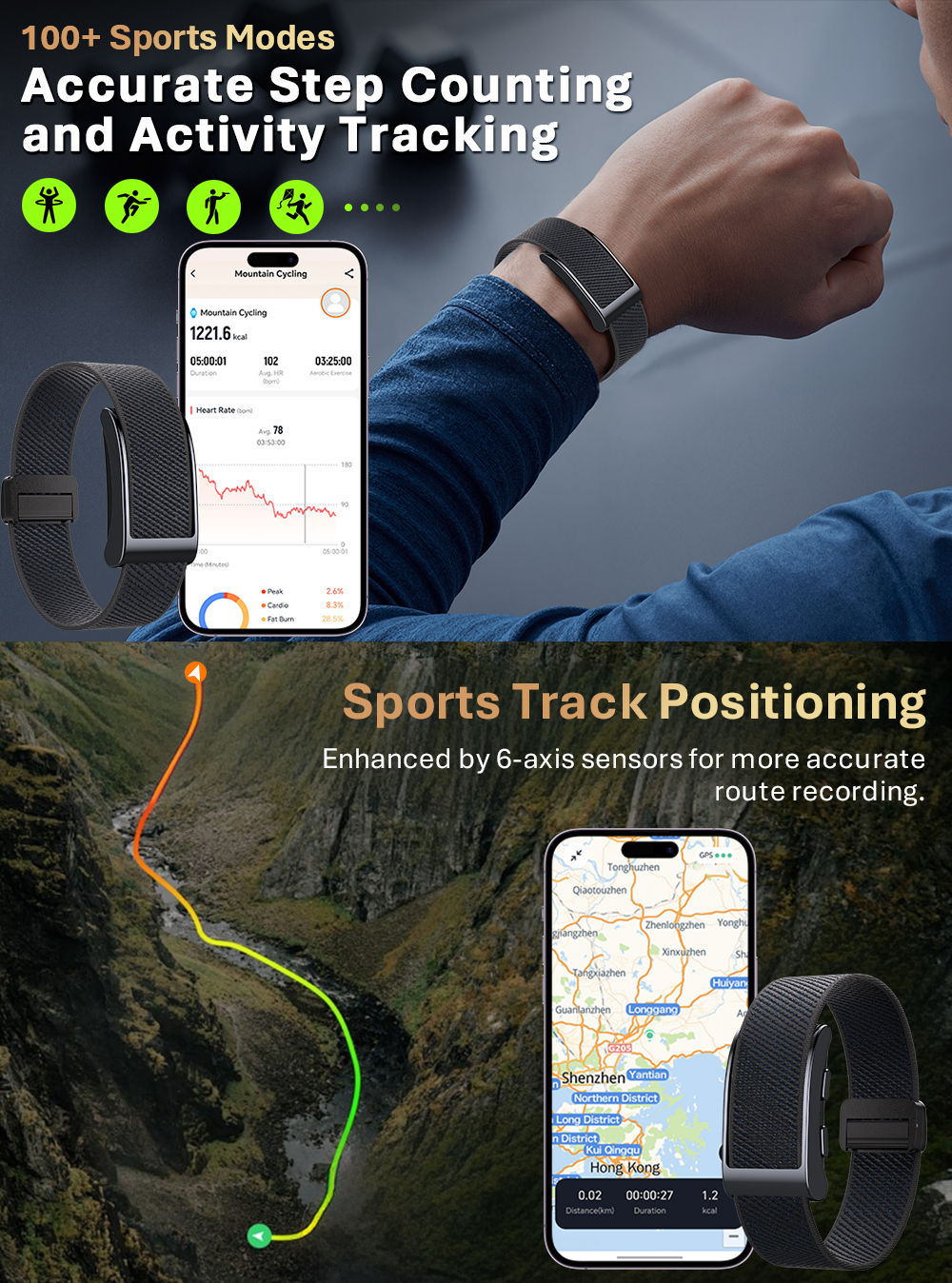 VALDUS 2026 VIGOR New Screenless Smartwatch Supports GPS Positioning SOS Emergency Health Monitoring Screenless Smartwatch-Shenzhen Shengye Technology Co.,Ltd