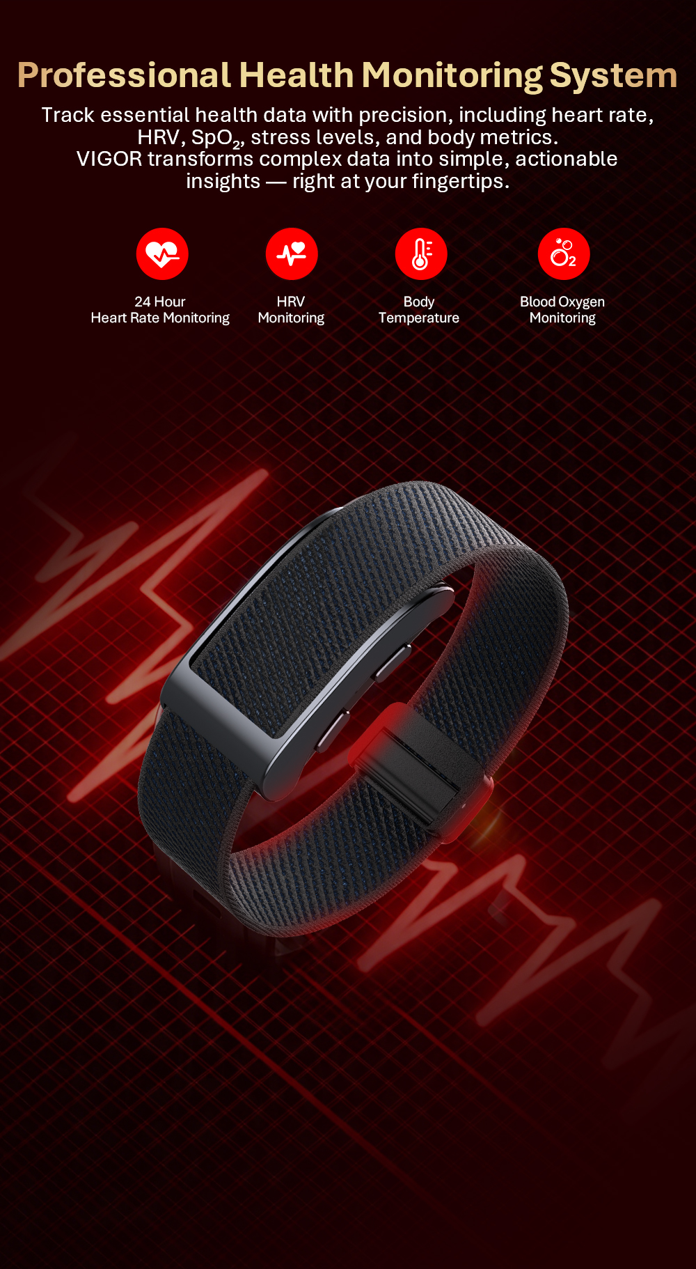 VALDUS 2026 VIGOR New Screenless Smartwatch Supports GPS Positioning SOS Emergency Health Monitoring Screenless Smartwatch-Shenzhen Shengye Technology Co.,Ltd