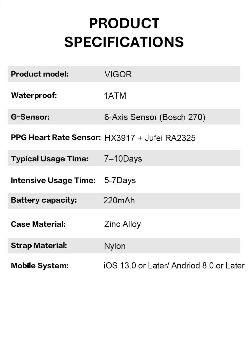 VALDUS 2026 VIGOR New Screenless Smartwatch Supports GPS Positioning SOS Emergency Health Monitoring Screenless Smartwatch-Shenzhen Shengye Technology Co.,Ltd