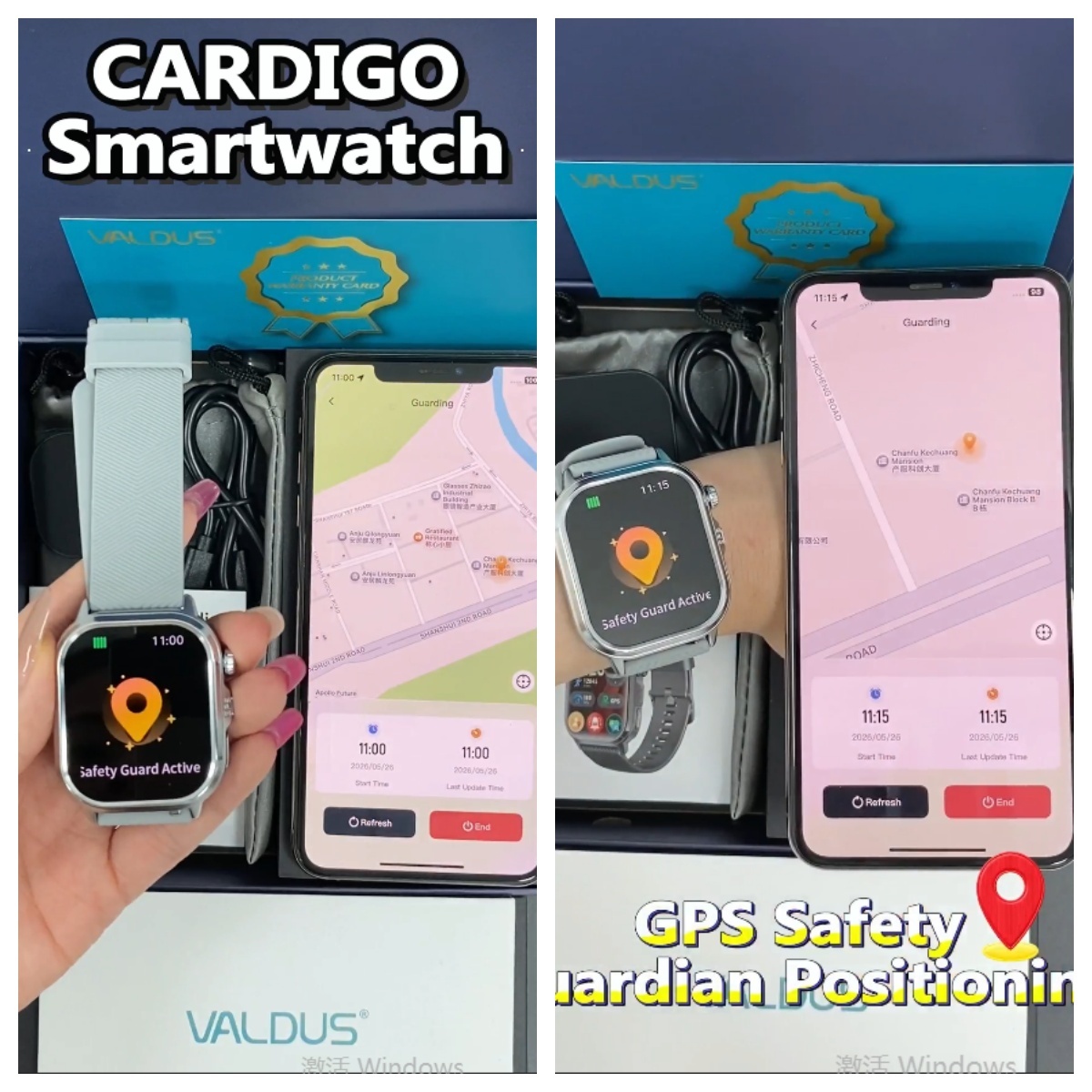 ⌚ CARDIGO ECG+GPS Safety Smart Watch A New Era of Smart Health & Security Protection!!!!-Shenzhen Shengye Technology Co.,Ltd