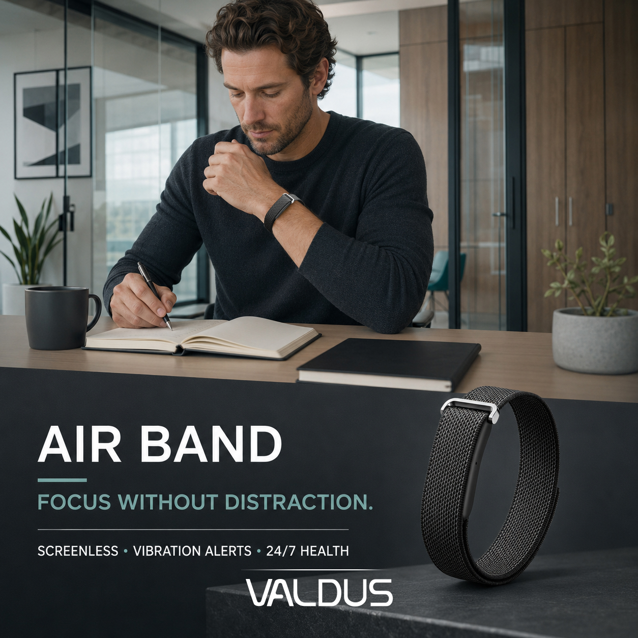VALDUS 2026 New AIR BAND Screenless Smart Watch Supports Heart Rate Monitoring Multiple Sports Modes IP68 Waterproof Screenless Smartwatch-Shenzhen Shengye Technology Co.,Ltd