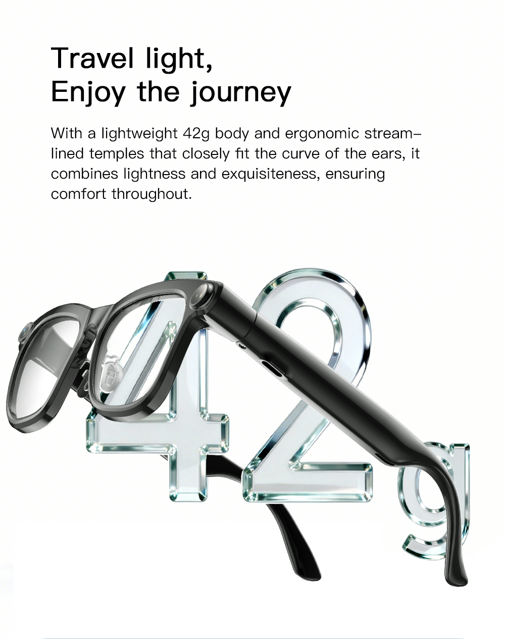 VALDUS VIS05 Smart Glasses Support Camera Smart Video Voice Recording WiFi Transfer Bluetooth Calls Smart Glasses-Shenzhen Shengye Technology Co.,Ltd