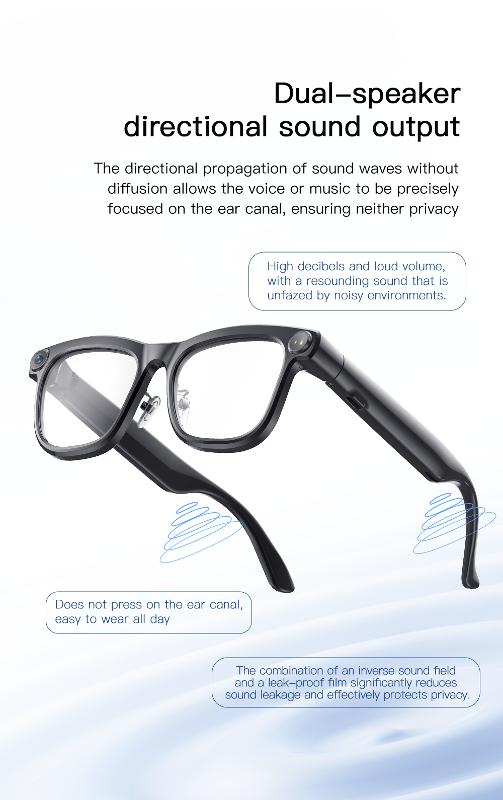 VALDUS VIS05 Smart Glasses Support Camera Smart Video Voice Recording WiFi Transfer Bluetooth Calls Smart Glasses-Shenzhen Shengye Technology Co.,Ltd