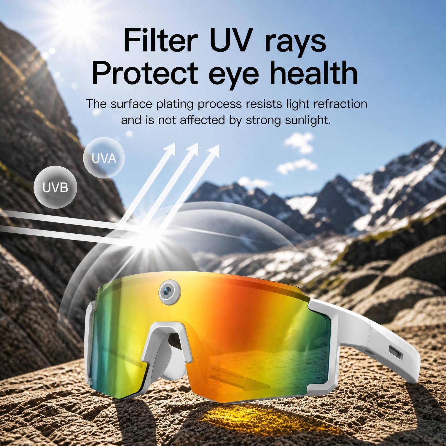 VALDUS Newly Launched SVI01 Solar Smart Glasses With an 8MP Camera Motion Support IPX4 waterproof 1080P video recording Solar Smart Glasses-Shenzhen Shengye Technology Co.,Ltd