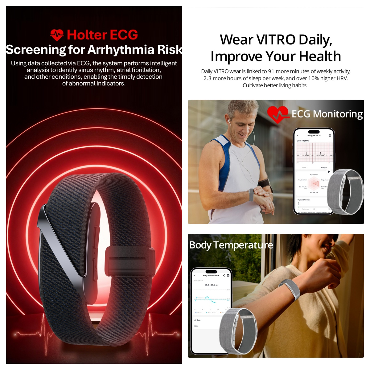VALDUS VITRO VS VANTA — Which ECG Screenless Smart Wearable Is Right for You?-Shenzhen Shengye Technology Co.,Ltd