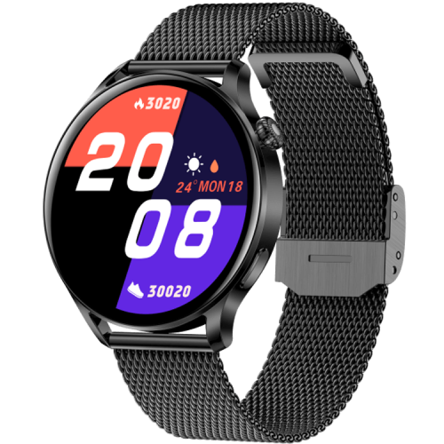 AK37 Retina Touch Screen Round Smartwatch