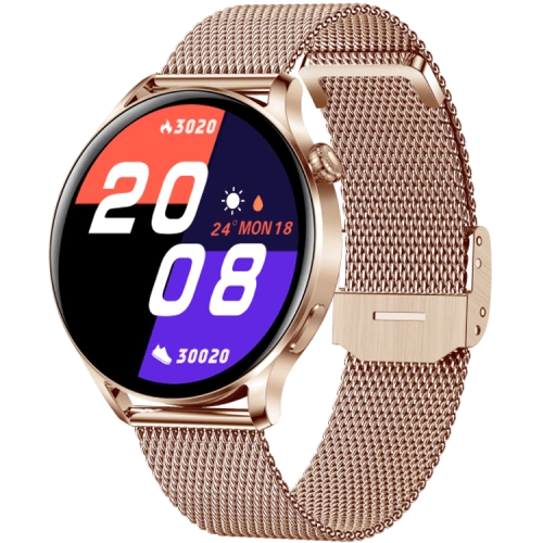 AK37 Retina Touch Screen Round Smartwatch
