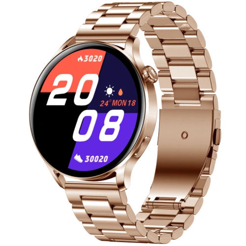 AK37 Retina Touch Screen Round Smartwatch
