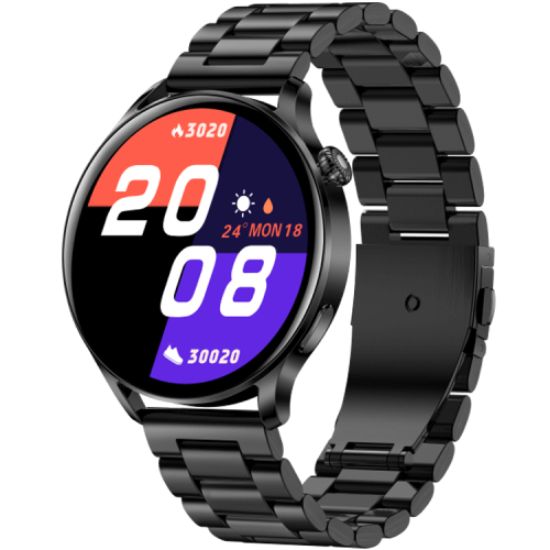 AK37 Retina Touch Screen Round Smartwatch
