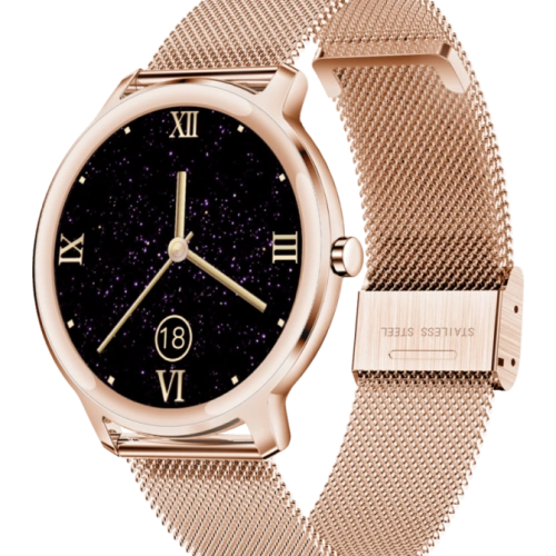 R18 Fashion Round Bracelet Women Lady Smartwatch