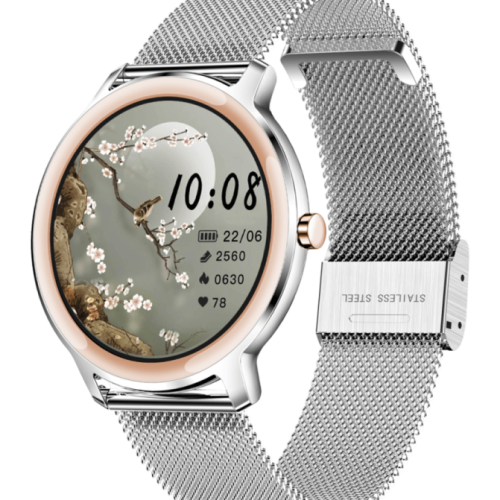 R18 Fashion Round Bracelet Women Lady Smartwatch