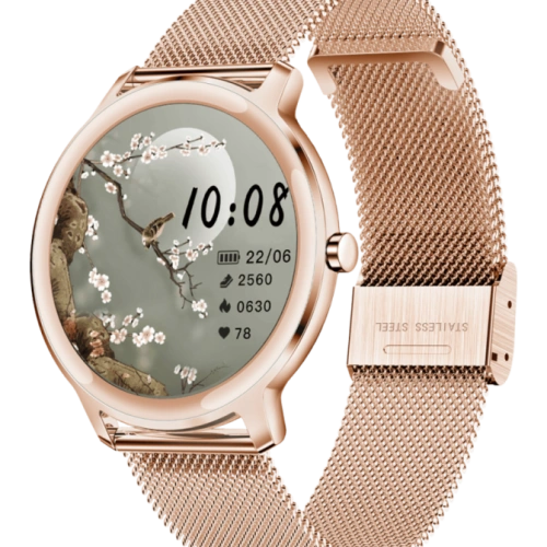 R18 Fashion Round Bracelet Women Lady Smartwatch