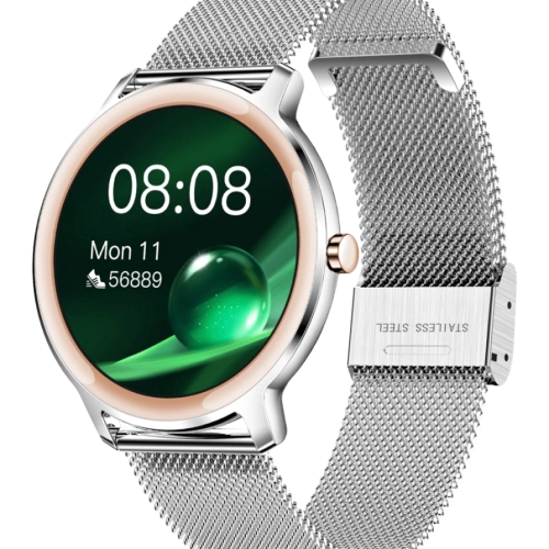 R18 Fashion Round Bracelet Women Lady Smartwatch