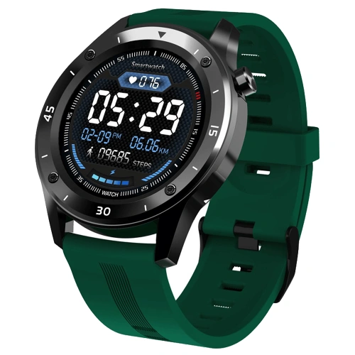 F22 Senior Green Strap Record Exercise Data Smartwatch