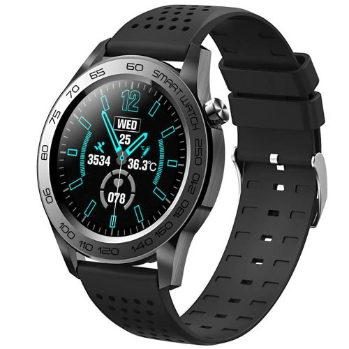 F22U Temperature Monitoring Tracking Round Smartwatch