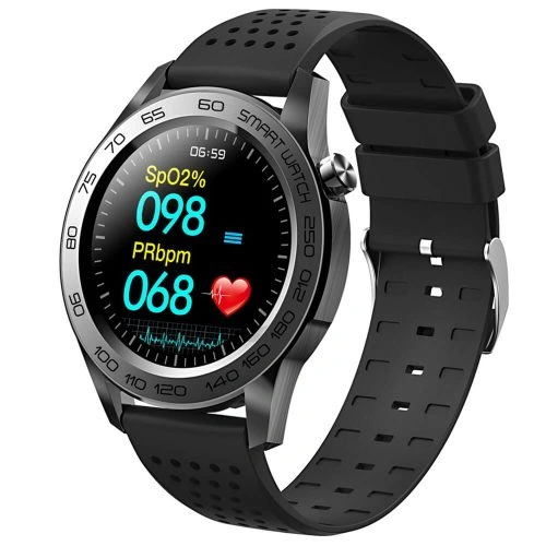 F22U Temperature Monitoring Tracking Round Smartwatch
