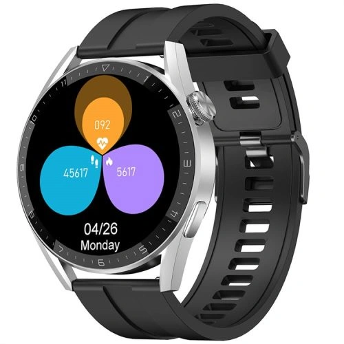 DT3 MAX NFC GPS Takibi Giyilebilir Dokunmatik Yuvarlak Ekranlı Saat