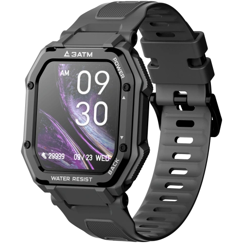 C16 1,7 pouces écran 3ATM imperméabilisent la montre intelligente de forme physique de courroies de silicone d'OEM