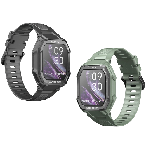 C16 1,7 pouces écran 3ATM imperméabilisent la montre intelligente de forme physique de courroies de silicone d'OEM
