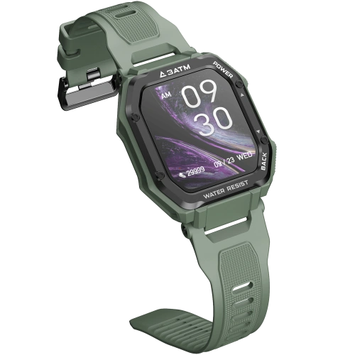 C16 1,7 pouces écran 3ATM imperméabilisent la montre intelligente de forme physique de courroies de silicone d'OEM
